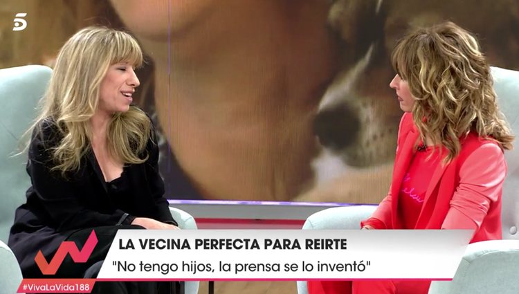 Nathalie Seseña acude a 'Viva la Vida' y desmiente los rumores sobre ella /foto: telecinco.es
