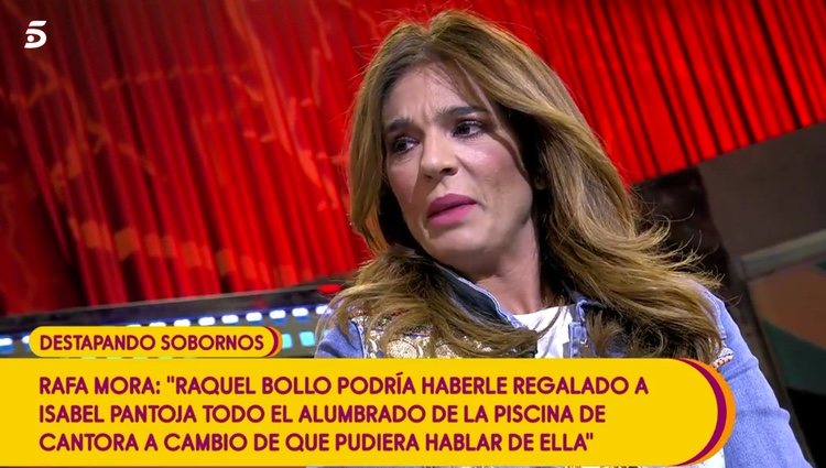 Raquel Bollo hablando de los regalos a Isabel Pantoja / Telecinco.es