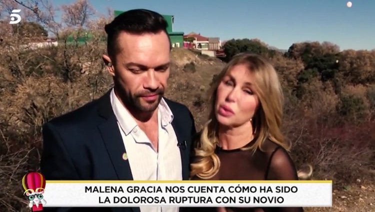 Malena Gracia y su novio Carlos iban a participar en 'GH DÚO' /foto:t telecinco.es
