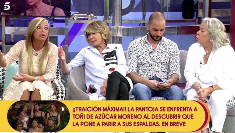 Belén Esteban y Carme Gahona se enzarzan en una discusión / foto: telecinco.es