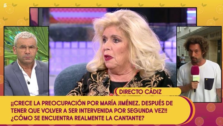 José Antonio León habla sobre el estado de salud de María Jiménez para 'Sálvame' Foto: Telecinco