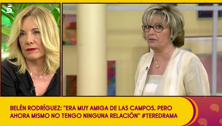 Belén Rodríguez recordando sus inicios junto a María Teresa Campos / Telecinco.es