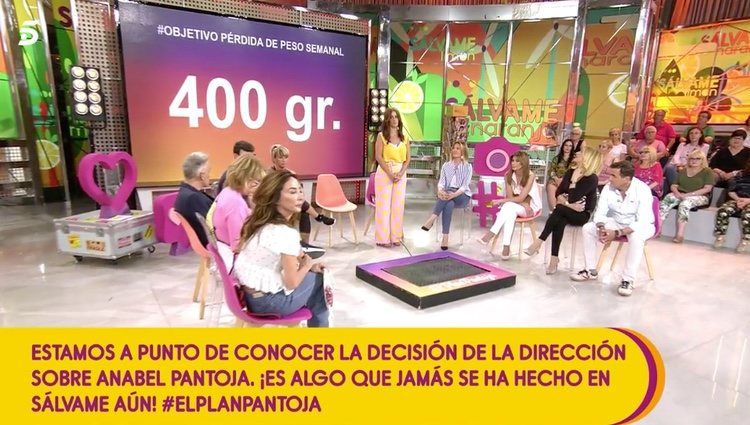 Anabel Pantoja tendrá que perder 400 gramos a la semana / Telecinco.es