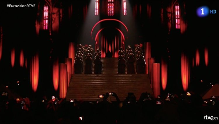 El inicio de la actuación de Madonna/Foto: La 1