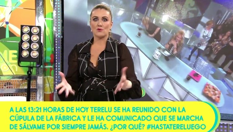 Carlota Corredera anuncia la marcha de Terelu Campos / Telecinco.es