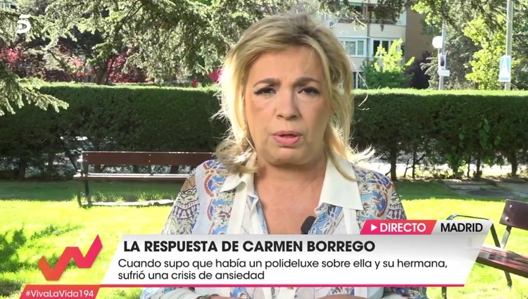 Carmen Borrego no cree que su hermana se haya ido de 'Sálvame' por ella / Telecinco.es