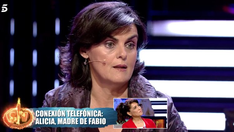 La madre de Fabio pide entrar en plató por teléfono para defender a su hijo / Foto: telecinco.es