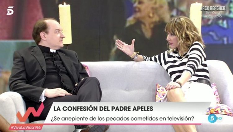 El padre Apeles aparece en 'Viva la vida' para explicar su situación actual / Foto: telecinco.es