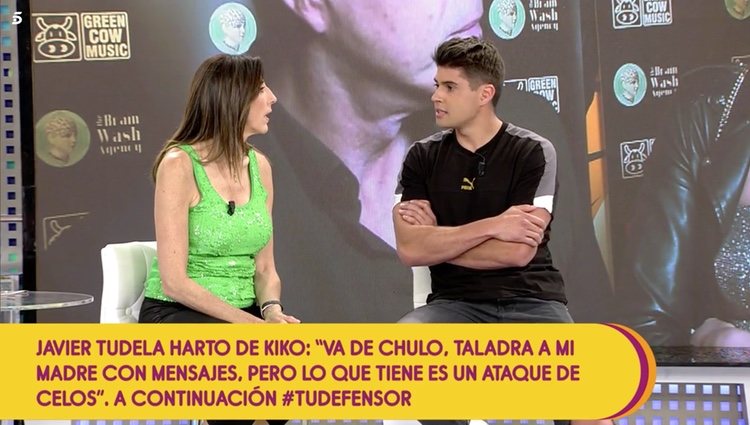 Javier Tudela en 'Sálvame' | Foto: Telecinco.es