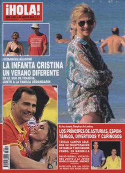 La Infanta Cristina en la portada de ¡Hola!