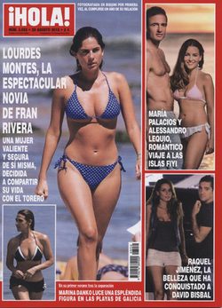 Lourdes Montes en la portada de ¡Hola!