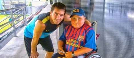 Leo Messi con Martin Dioos