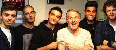 The Wanted junto a Chris Moyles