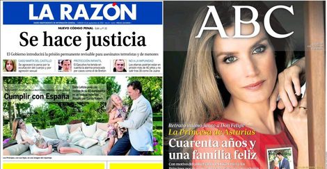 La prensa española lleva el cumpleaños de Letizia Ortiz a portada