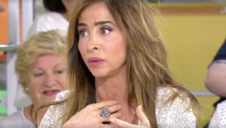 María Patiño contesta a Carmen Borrego en 'Sálvame' / Foto: Telecinco.es
