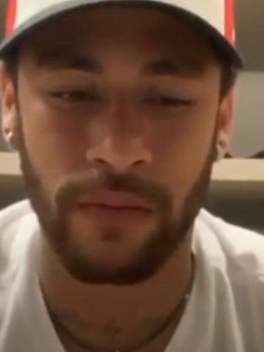 Neymar en su vídeo justificándose/ Foto: Instagram