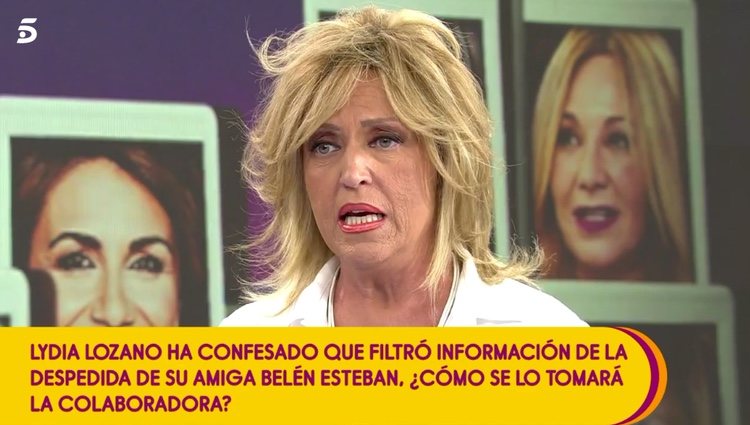Lydia Lozano defendiéndose de las acusaciones / Telecinco.es