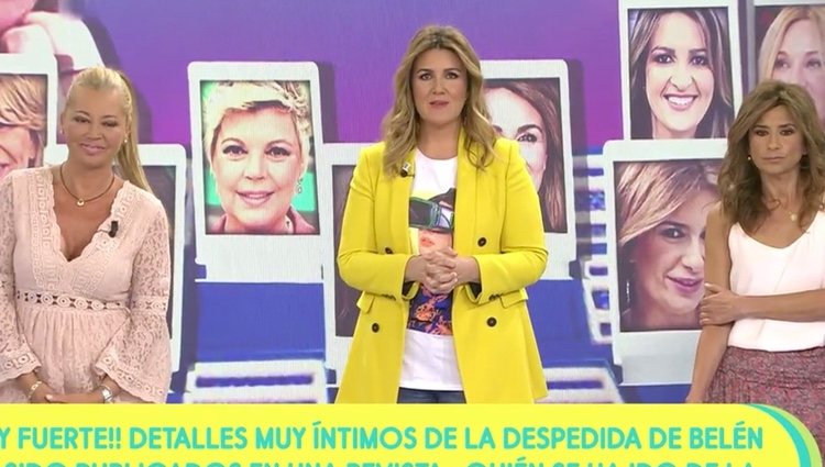 Carlota Corredera hablando de la posible topa | Foto: telecinco.es