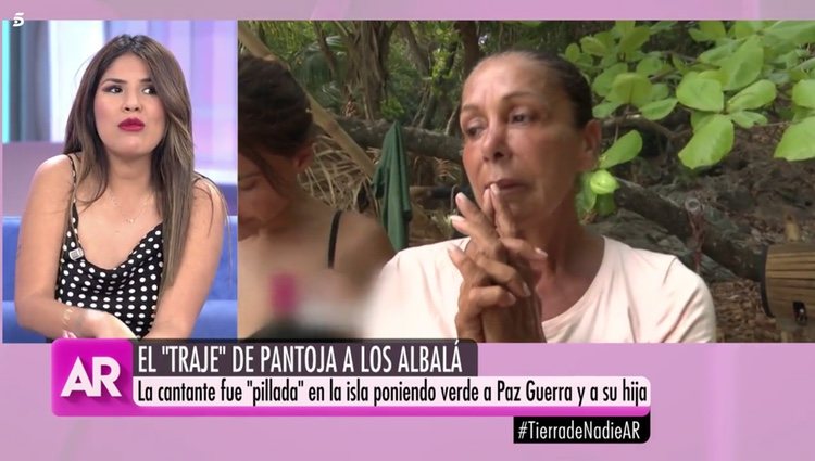 Isa Pantoja hablando sobre las palabras que su madre le ha dedicado a su expareja Alejandro Albalá, en 'El programa de Ana Rosa' Foto: Telecinco