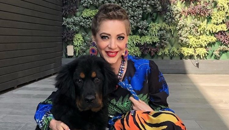 Edith González con su perro | Foto: Instagram