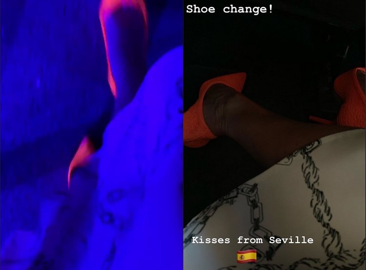 El cambio de zapatos de Victoria Beckham / Instagram