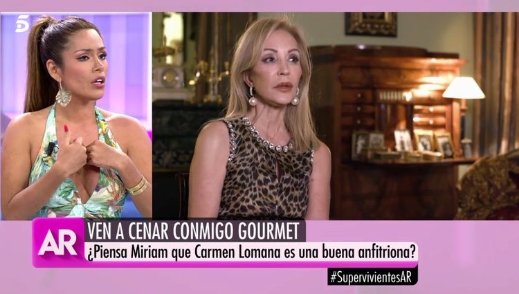 Miriam diciendo que Lomana no es de su agrado | Foto: Telecinco