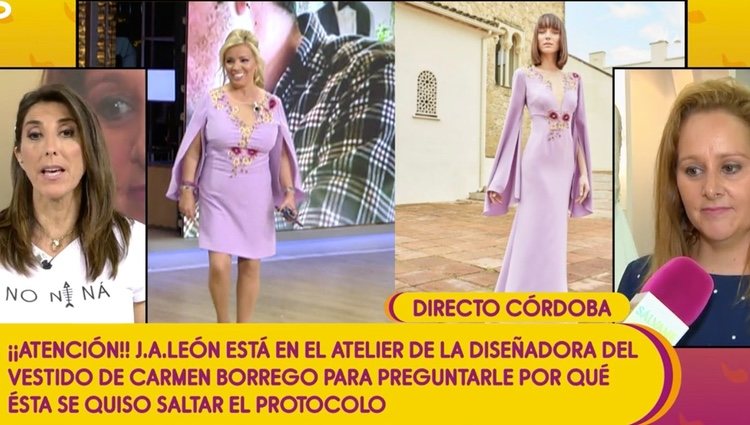 La comparación de los dos vestidos | Foto: telecinco.es