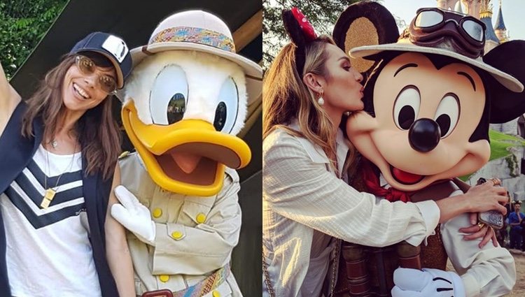 Maribel Verdú y Candice Swanepoel con algunos personajes de Disney/ Foto: Instagram