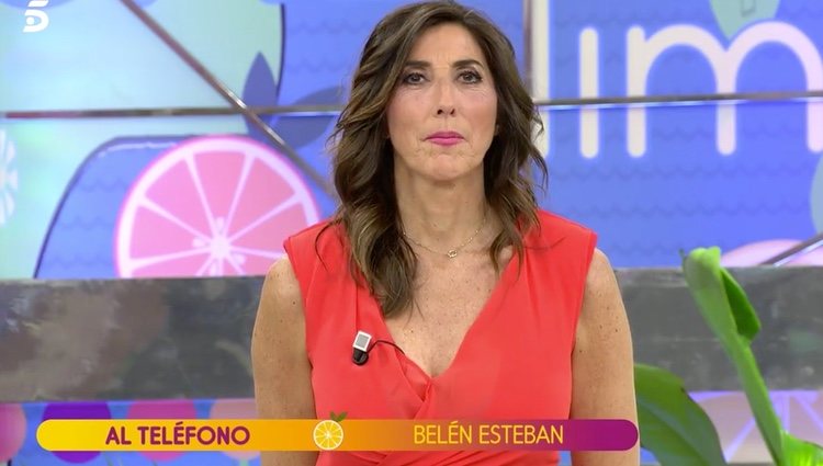 Paz Padilla escuchando a Belén Esteban | Foto: telecinco.es