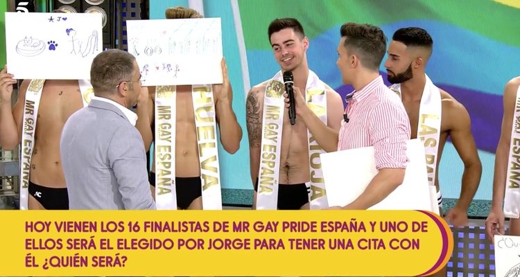 Jorge Javier Vázquez escoge a uno de lo finalistas de Mr. Gay Pride España para tener una cita | Foto: telecinco.es