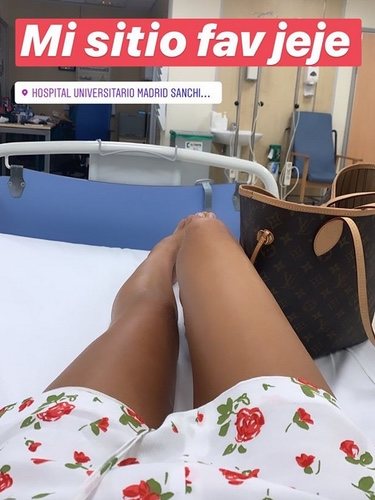 Violeta en el hospital / Instagram
