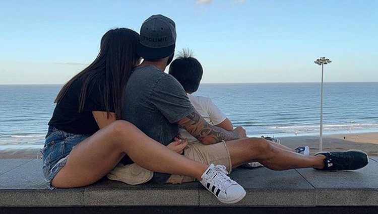 Anabel Pantoja con su novio y su sobrino en Gran Canaria / Instagram