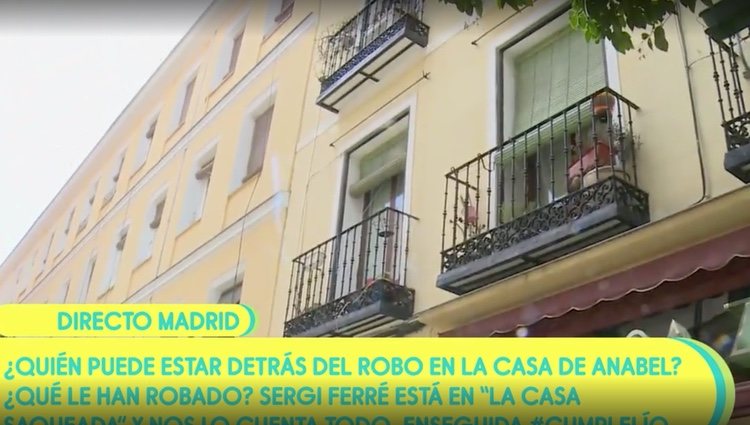 'Sálvame' muestra los balcones de la casa de Anabel Pantoja / Foto: Telecinco.es
