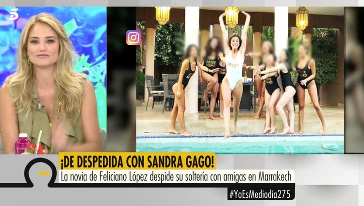 Alba Carrillo hablando de Sandra Gago en 'Ya es mediodía'/ Foto: Instagram