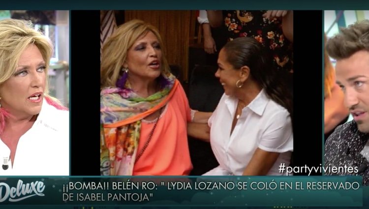 Lydia Lozano con Isabel Pantoja en la fiesta final de 'Supervivientes' / Foto: Telecinco.es