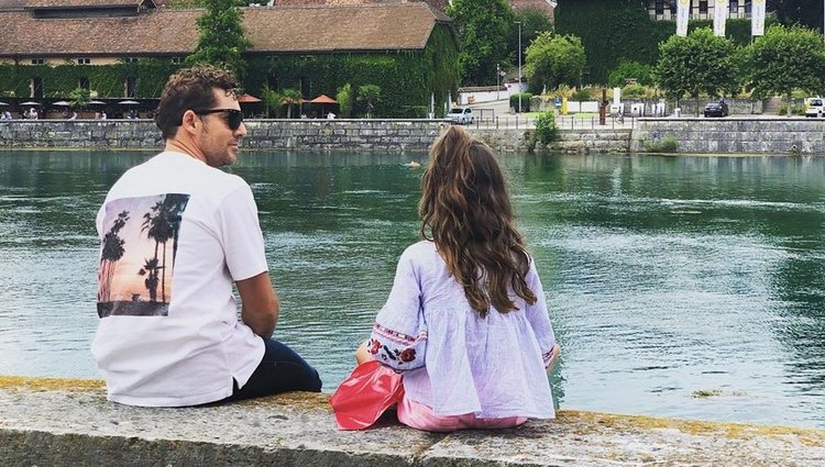 David Bisbal en Suiza con su hija Ella/ Foto: Instagram