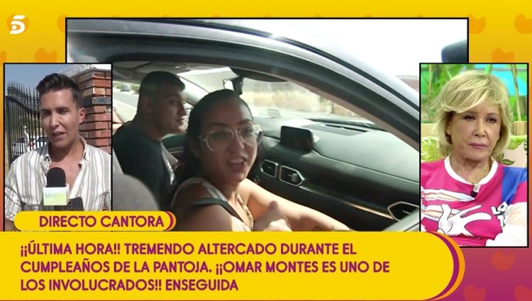 Dakota llegando a Cantora para celebrar el cumpleaños de Isabel Pantoja / Telecinco.es