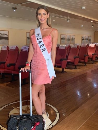 Marta López poniendo rumbo a Miss World Spain/ Foto: Instagram