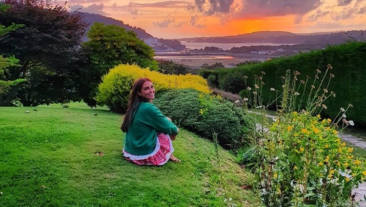 Paula Echevarría disfrutando de un atardecer en Galicia/ Foto: Instagram