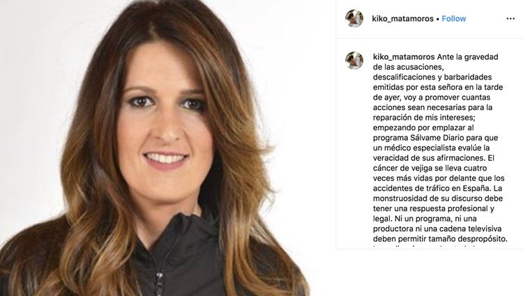 Perfil de Kiko Matamoros advirtiendo que tomará asuntos legales | Instagram