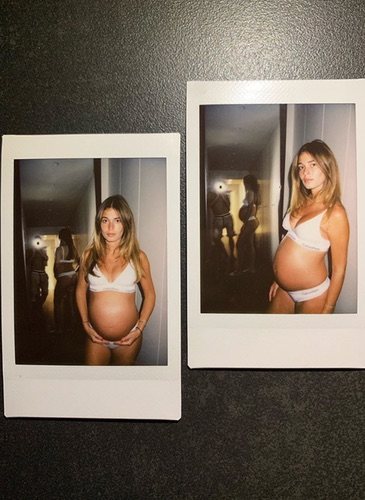 Coral Simanovich luciendo su embarazo en las redes sociales / Foto: Instagram