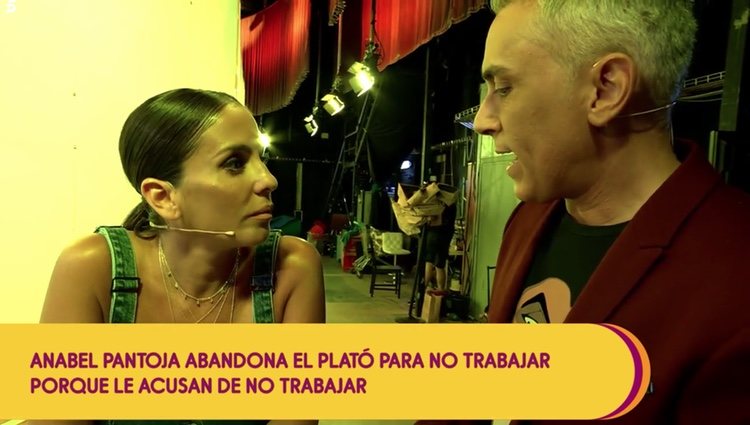 Anabel Pantoja no sale de su asombro ante las preguntas de Kiko Hernández en 'Sálvame' Foto: Telecinco