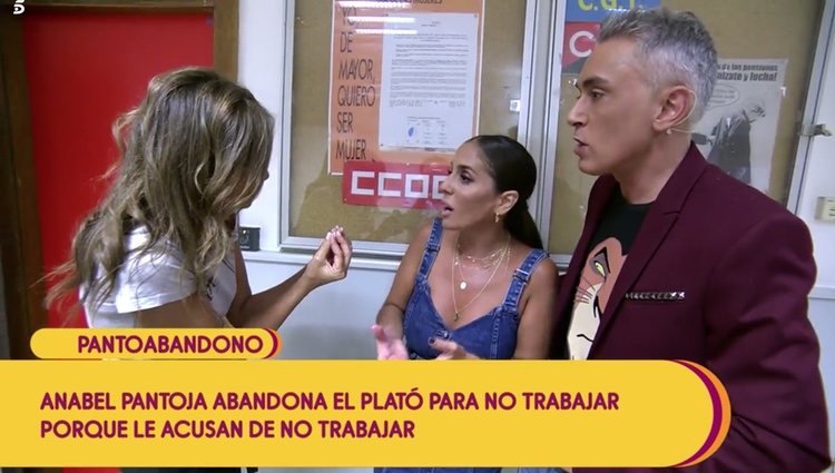 Anabel Pantoja discute con Gema López y con Kiko Hernández fuera del plató de 'Sálvame' Foto: Telecinco