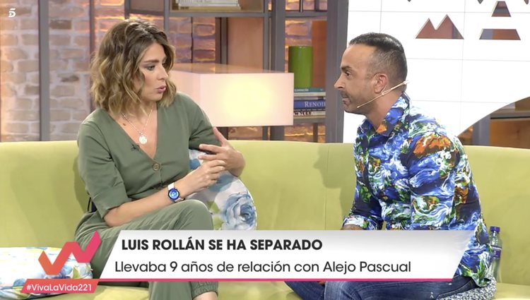 Luis Rollán y Sandra Barneda en 'Viva la Vida'/Foto: telecinco.es