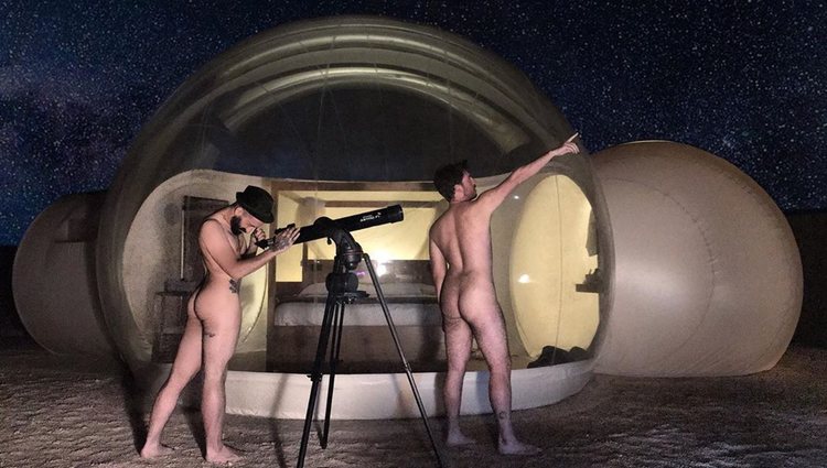 Aritz y su novio Javi desnudos/Foto: Instagram
