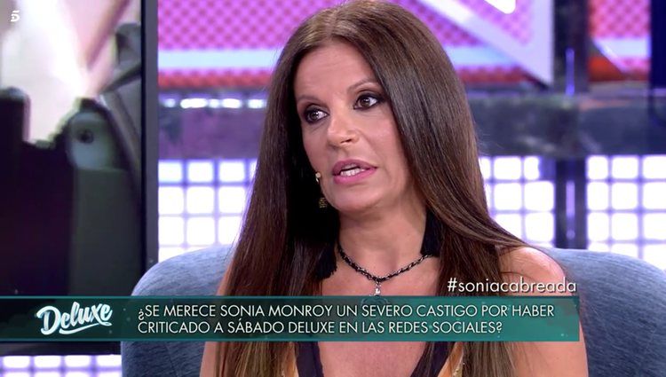Sonia Monroy en 'Sábado Deluxe'/Foto: telecinco.es