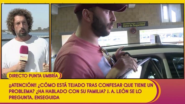 José Antonio León informando del estado de salud de Antonio Tejado | Telecinco.es