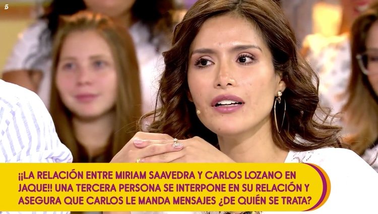 Miriam Saavedra confiesa en 'Sálvame' sus intenciones de ser mamá el próximo año Foto: Telecinco