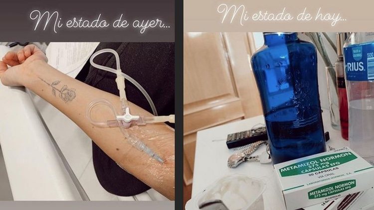 El antes y el después de la salud de Oriana Marzoli/ Foto: Instagram