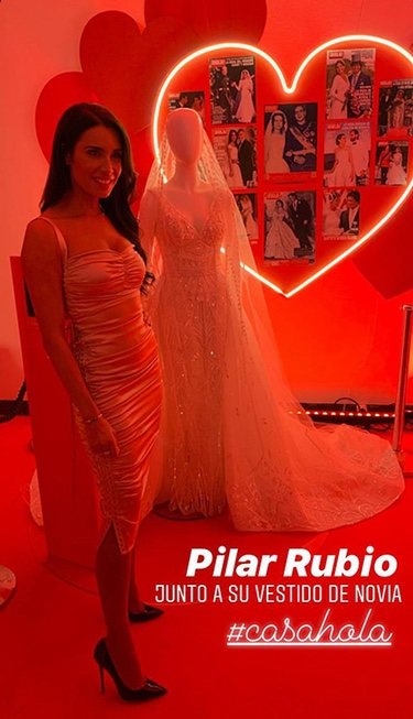 Pilar Rubio con su vestido de novia/ Foto: Instagram